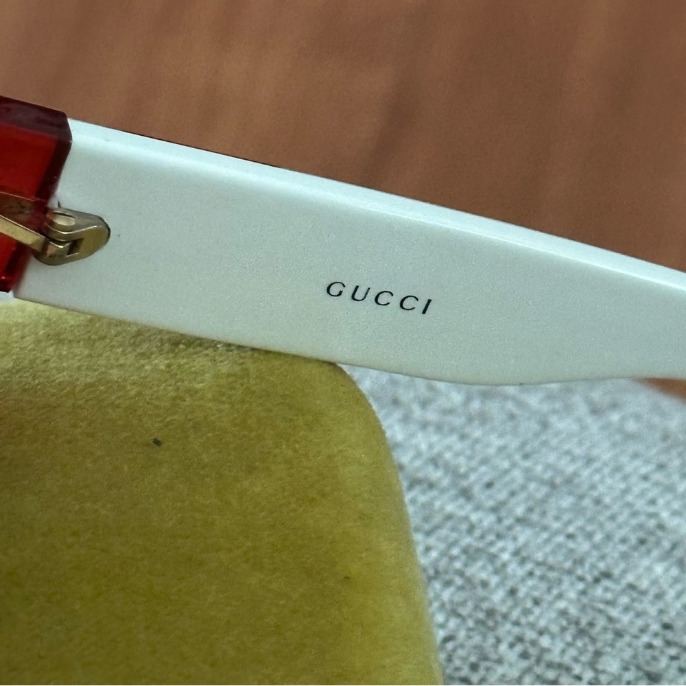 GUCCI Acetate Web Sunglasses 1013/S in Red - Picture 9 of 9